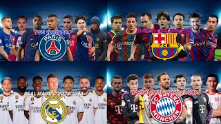 Barcelona 1112🔵🔴💎 vs Real Madrid 2324⚪💢 vs PSG 2324🔵💫 vs Bayern Munich 2324🔴🔥 [upl. by Zack]