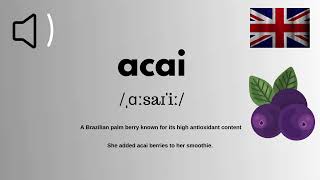 How to Pronounce Acai Correctly English With Zee [upl. by Znerol502]