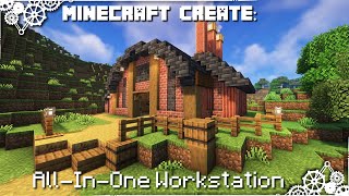 Minecraft Create AllInOne Workstation Everything you need for survival [upl. by Beau]