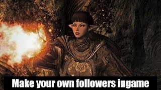 Skyrim Se Make your own followers ingame [upl. by Annek]