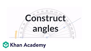 Constructing angles  Geometry  4th grade  Khan Academy [upl. by Aieken]