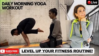 Beginners to Advance level Yoga  Morning yoga full body stretching  flexibility   Kataria fit [upl. by Nimaj639]