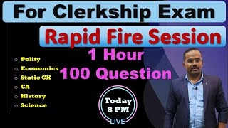 Rapid Fire Session  1 Hour 100 Question  For Clerkship Exam  By Monoranjan Sir [upl. by Ahseila580]