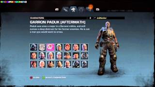 Gears Of War Judgment All Characters Unlocked [upl. by Sajet]