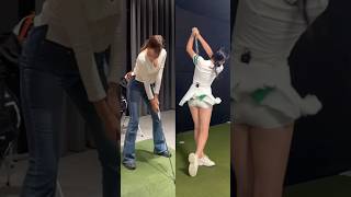 175cm 큰 키의 큰 아크💝 KLPGA 김민지프로의 스윙⛳ [upl. by Nerty]