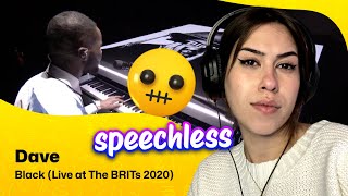 Reaction ▷ Dave  Dave  Black Live at The BRITs 2020 [upl. by Ianteen]