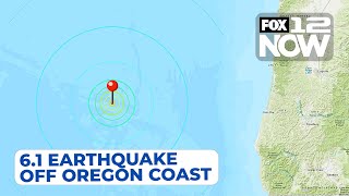 61 magnitude earthquake strikes off Oregon coast [upl. by Gerge946]