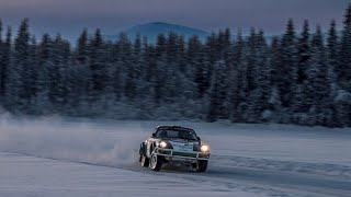 Sweden Below Zero Ice Driving in a Tuthill Rally 911 [upl. by Legnaesoj]