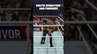 SHOTZI SIGNATURE AND FINSIHER IN WWE2K24 wwe2k24 shotzi [upl. by Fancie]