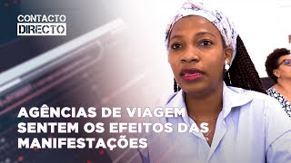 Agências de Viagem Sentem os Efeitos das Manifestações Cancelamentos e Baixa Procura PortalFM24 [upl. by Levan772]