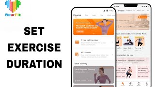 How To Set Exercise Duration On Wearfit Pro App [upl. by Maynord]