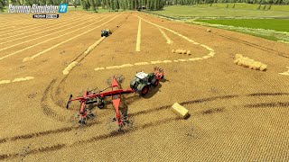 Producing Lots of bales Osiek Ep36 Farming Simulator 22 Premium Edition [upl. by Andre475]