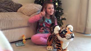 Adorable FurReal Roarin Tyler the Playful Tiger review [upl. by Lindblad]