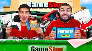 We Found VBUCKS JACKPOT While Dumpster Diving At GAMESTOP And Played Fortnite [upl. by Dnesnwot820]