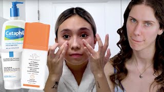 Esthetician Reacts To Nikis Eczema Dry Skin Night Routine  Go To Bed With Me [upl. by Ainelec]