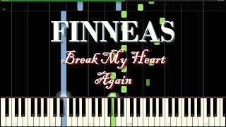 Finneas  Break My Heart Again Tutorial Synthesia Piano Neith [upl. by Ruthven906]