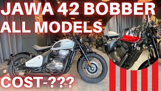 All 2024 Jawa 42 Bobber  All Models Top To Base  All Details Price Colours ​⁠DragRims [upl. by Narmak]