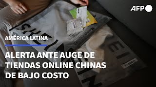 América Latina en alerta ante auge de tiendas online chinas de bajo costo  AFP [upl. by Sucitivel]