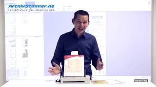 Der beste Scanner fürs Büro Unterschiedliches Papier und Umschläge scannen mit dem Fujitsu fi800R [upl. by Kelleher442]