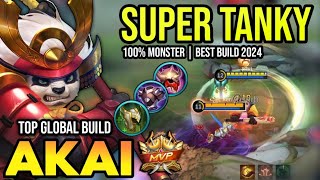 AKAI BEST BUILD 2024  BUILD TOP 1 GLOBAL AKAI GAMEPLAY  MOBILE LEGENDS✓ [upl. by Benny]