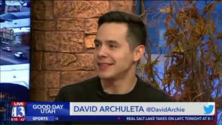 David Archuleta Interview  Fox13UT 20181101 [upl. by Atiuqcir]