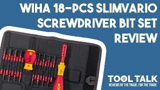 Wiha 18pcs SlimVario Screwdriver Bit Set Review By Furmanac [upl. by Annonyw]