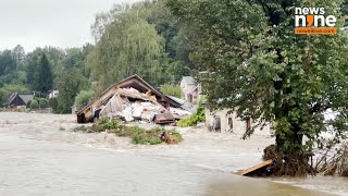 FloodHit Czech Towns Count Cost as Homes Crumble Streets Trashed  News9 [upl. by Aloisius220]