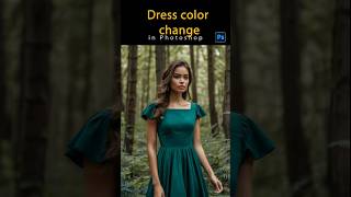 Dress color change Photoshop Short Tutorial  Vidu Artviduart simple [upl. by Sewell249]