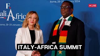 ItalyAfrica Summit LIVE Italian Government Hosts Summit with African Leaders [upl. by Seif]