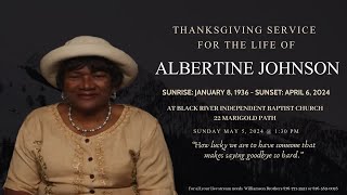 ALBERTINE JOHNSON Homegoing Service [upl. by Fachanan]