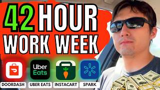 42 Hour DoorDashUber Eats Work Week  How Much Did I Make [upl. by Psyche]