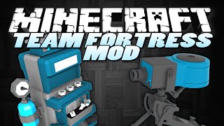 Minecraft Mods  SENTRY MOD TF2  quotTeleporters Dispensersquot  Mod Showcase [upl. by Yanrahs]