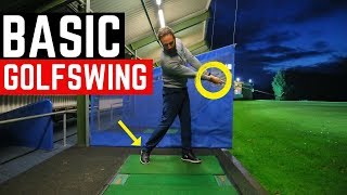 THE MOST BASIC GOLF SWING IN SLOW MOTION [upl. by Graham]