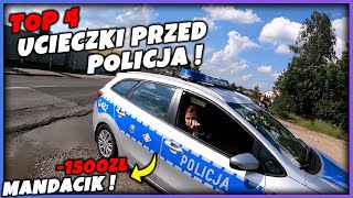 TOP 4 ucieczki MOTOCYKLISTÓW przed POLICJĄ  police vs motorcycles  Nie udana próba ucieczki [upl. by Weintrob]