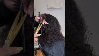 NYC Vlog Pt1 Let’s get rid of the “triangle” Shape and create volume curlyhair curls [upl. by Lehcim]