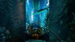 Tropicarium Oceanarium in Budapest  aquarium tube and shark feeding [upl. by Dorman29]