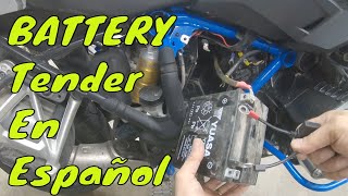 Mantenedor de Bateria  Battery Charger Tender for my BMW Motorcycle [upl. by Leonid]