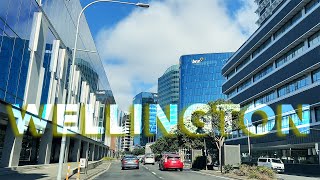 Wellington New Zealand Driving Tour 4K  Waterloo Quay  Jervois Quay  Cable St [upl. by Amann]