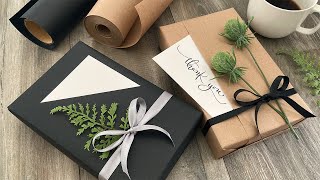 2 Ways To Wrap A Gift With A Card Pocket  Gift Wrapping Ideas [upl. by Ody877]