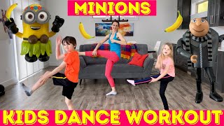 Kids Workout Dance  Despicable Me and Minion Dance Workout [upl. by Nnylsor]