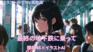 【櫻坂46】最終の地下鉄に乗って×イラストAI [upl. by Hacissej744]