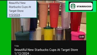 Beautiful New Starbucks Cups Inside Target Department Store 1122024 [upl. by Cower704]