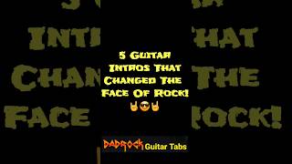 5 Guitar Intros That Changed The Face Of Rock RockLegends GuitarRiffs ClassicRock MusicHistory [upl. by Archibald]