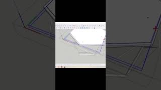 How to make a modern table design in Skechup drawingtutorialforbeginners drawingroomdesign [upl. by Whiffen]