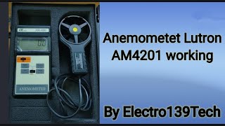 Anemometer Lutron AM4201 working in industries [upl. by Thomasa]