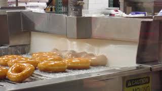 Krispy Kreme Doughnuts Machine San Francisco California [upl. by Saree534]