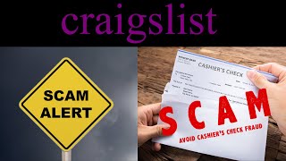 Craigslist Cashiers Check Scam is Back Again in Full Force [upl. by Lynnet70]