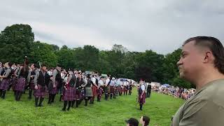 2024 Glasgow Lands Scottish Festival Closing Ceremony Band Procession 072024 [upl. by Pippa829]