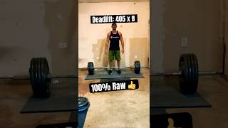 405 lb 4 Plate Deadlift 8 Reps lift [upl. by Assenej]