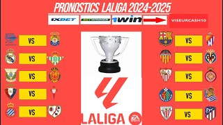 pronostic liga espagnol Les 10 meilleurs pronostics LIGA 20242025 [upl. by Naret535]